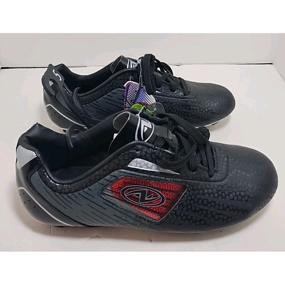 Athletic Works‎ Youth Size 5 Soccer Cleats Black Color Changeable Sides New - Picture 1 of 11